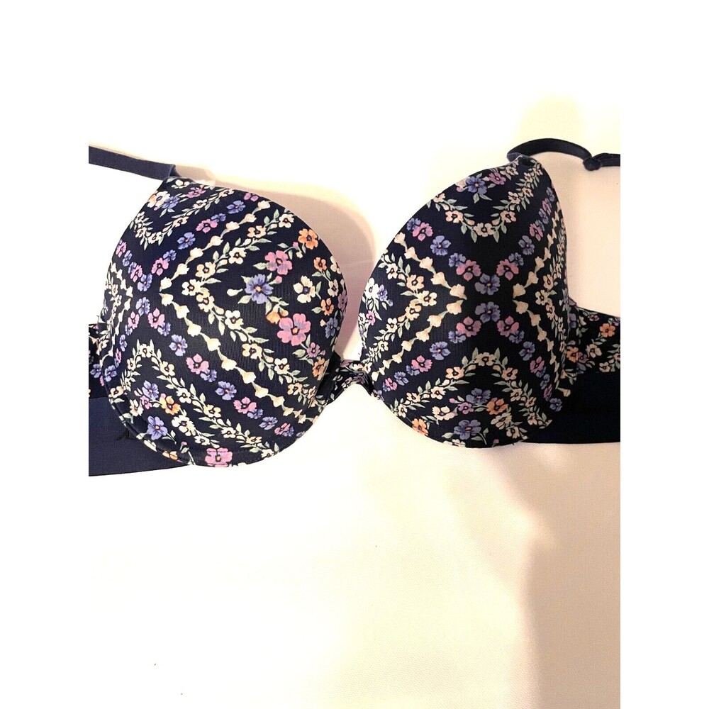 Victoria Secret PINK 32C bra wear everywhere push up women Logo floral